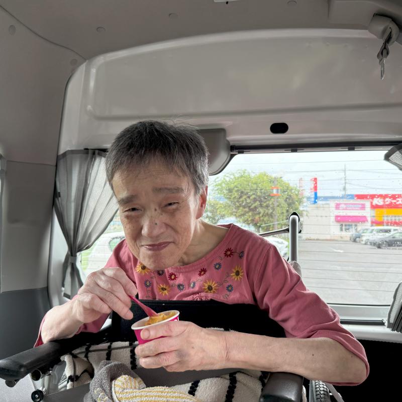 オレンジのシャーベット美味しい!