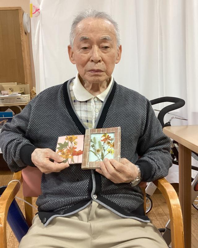 押し花の作品作り