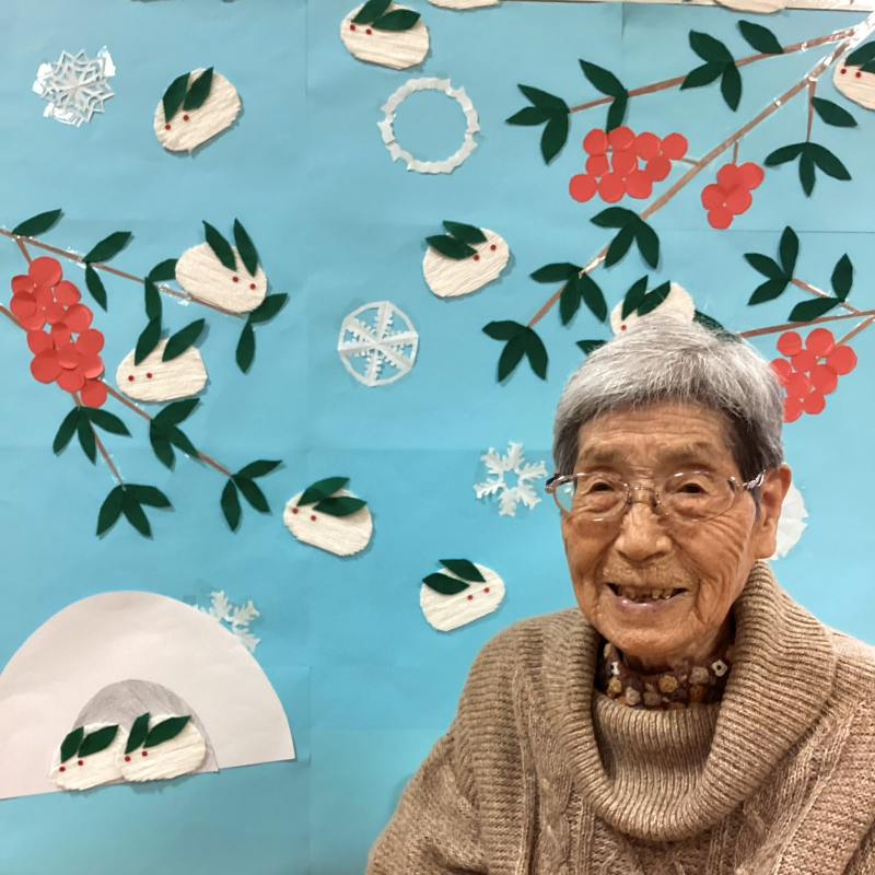 『デイ新年会～福笑いとお汁粉～』