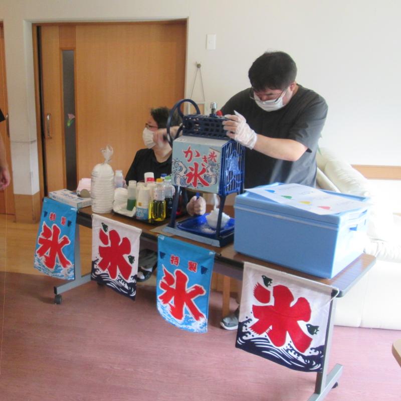 松籟荘にかき氷屋さんがやってきた!