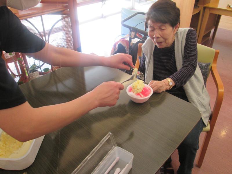 松籟荘にかき氷屋さんがやってきた!