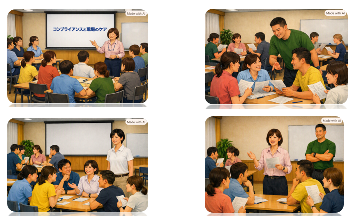 8月の松籟荘施設内研修