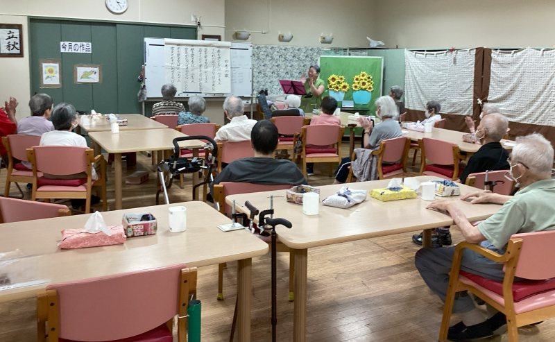 『8月のオカリナあっちゃん教室』 ~👴湯っくり館 ご長寿塾👵~
